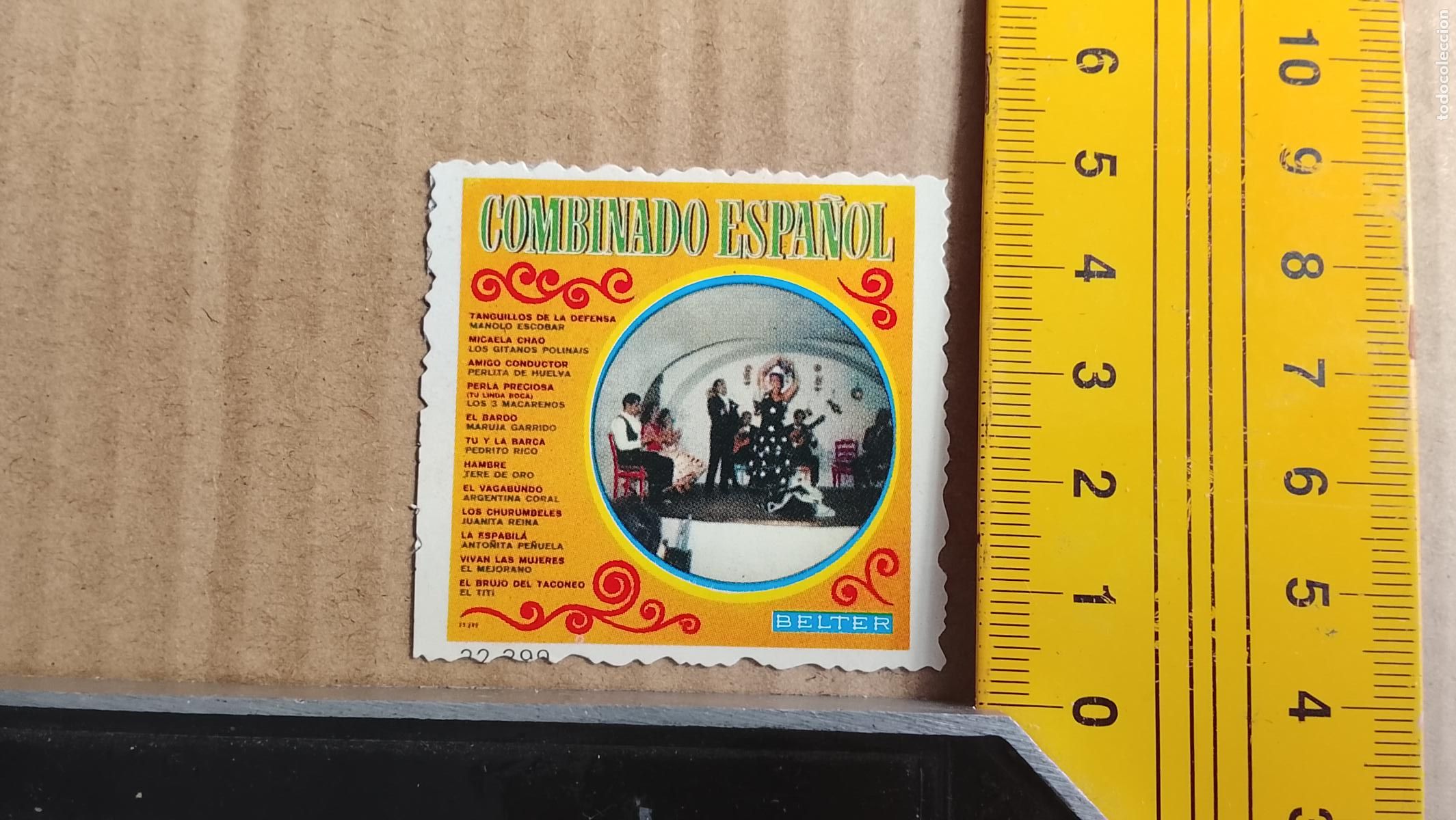 M&uacute;sica de colecci&oacute;n: musica - CROMOS o similar DE PAPEL ANTIGUO troquelado CANTANTES - FLAMENCO COMBINADO ESPA&Ntilde;OL