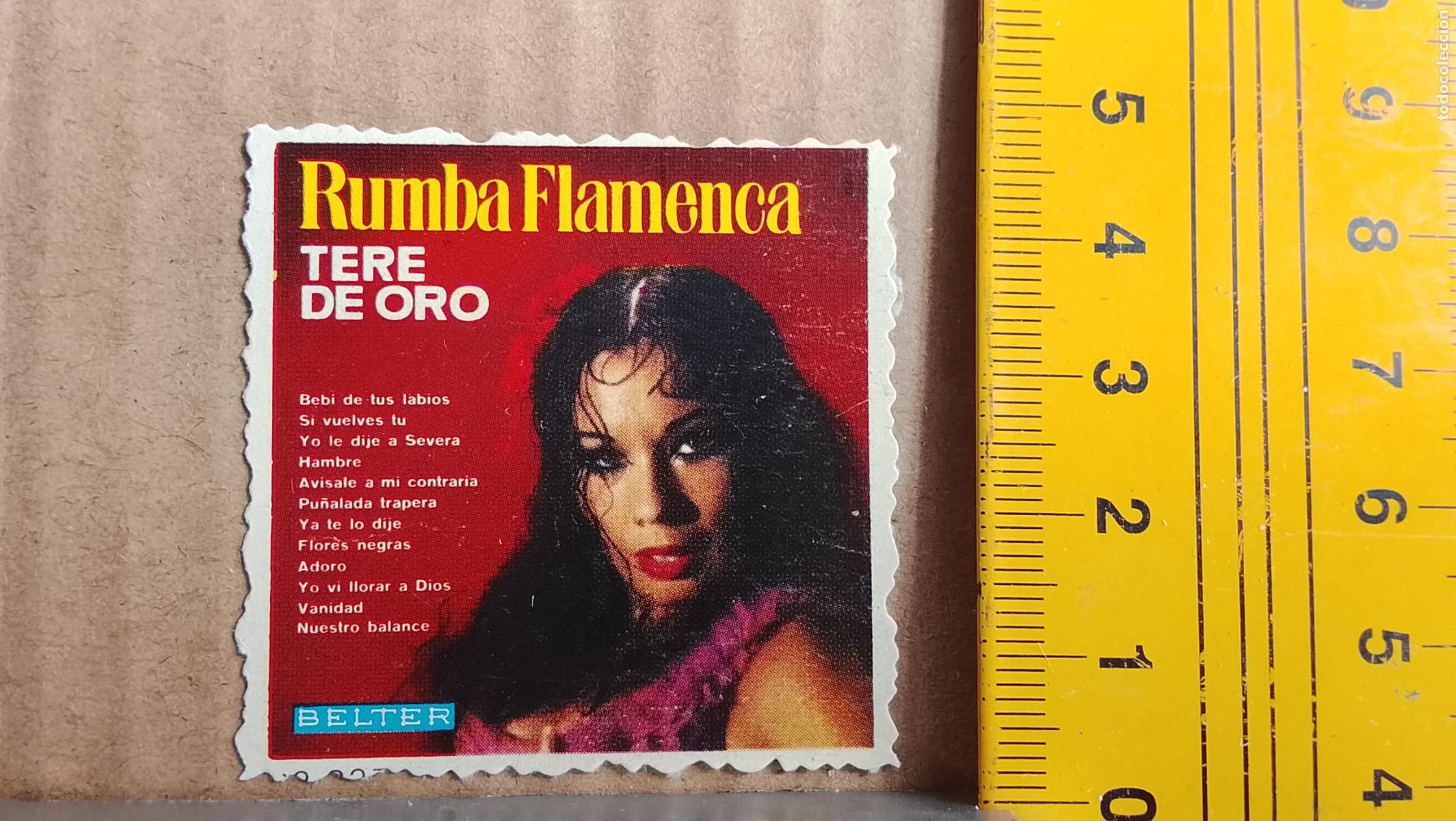M&uacute;sica de colecci&oacute;n: musica - CROMOS o similar DE PAPEL ANTIGUO troquelado CANTANTES - FLAMENCO TERE DE ORO