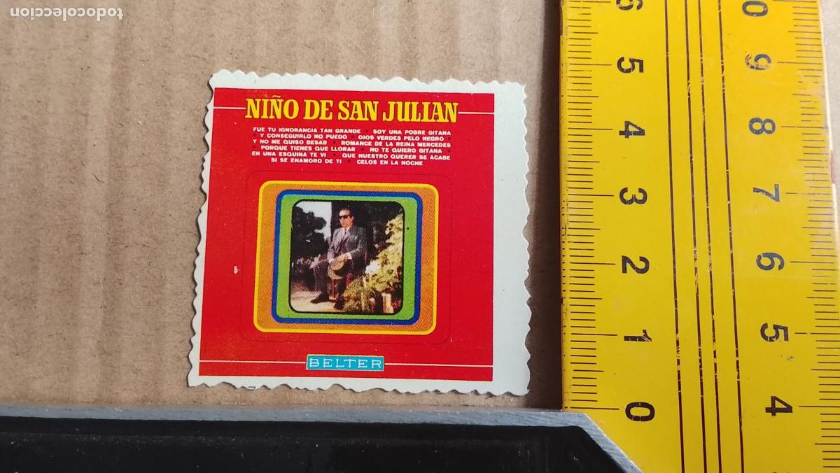 M&uacute;sica de colecci&oacute;n: musica - CROMOS o similar DE PAPEL ANTIGUO troquelado CANTANTES - NI&Ntilde;O DE SAN JULIAN