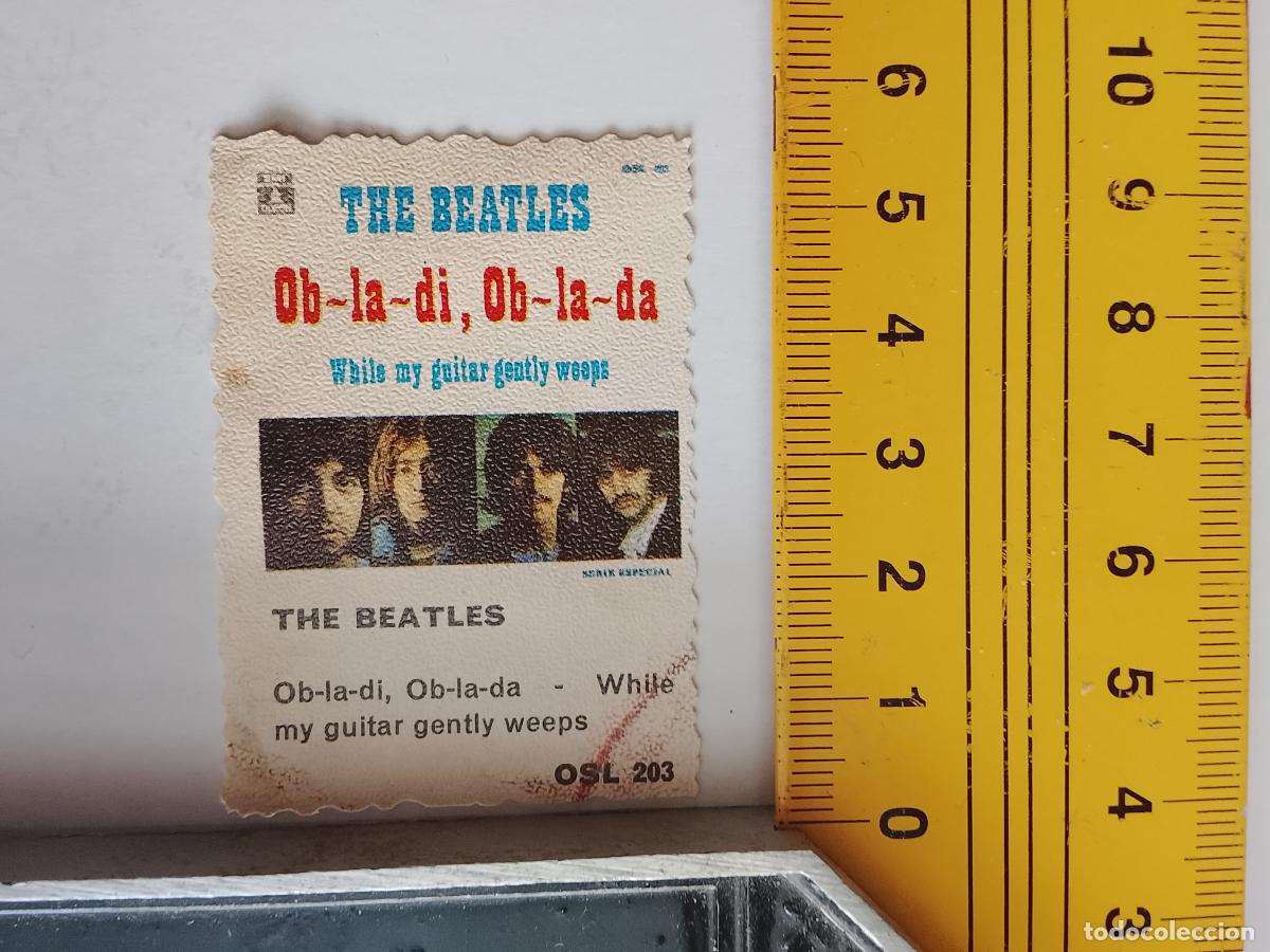 M&uacute;sica de colecci&oacute;n: musica - CROMOS o similar DE PAPEL ANTIGUO troquelado CANTANTES - THE BEATLES
