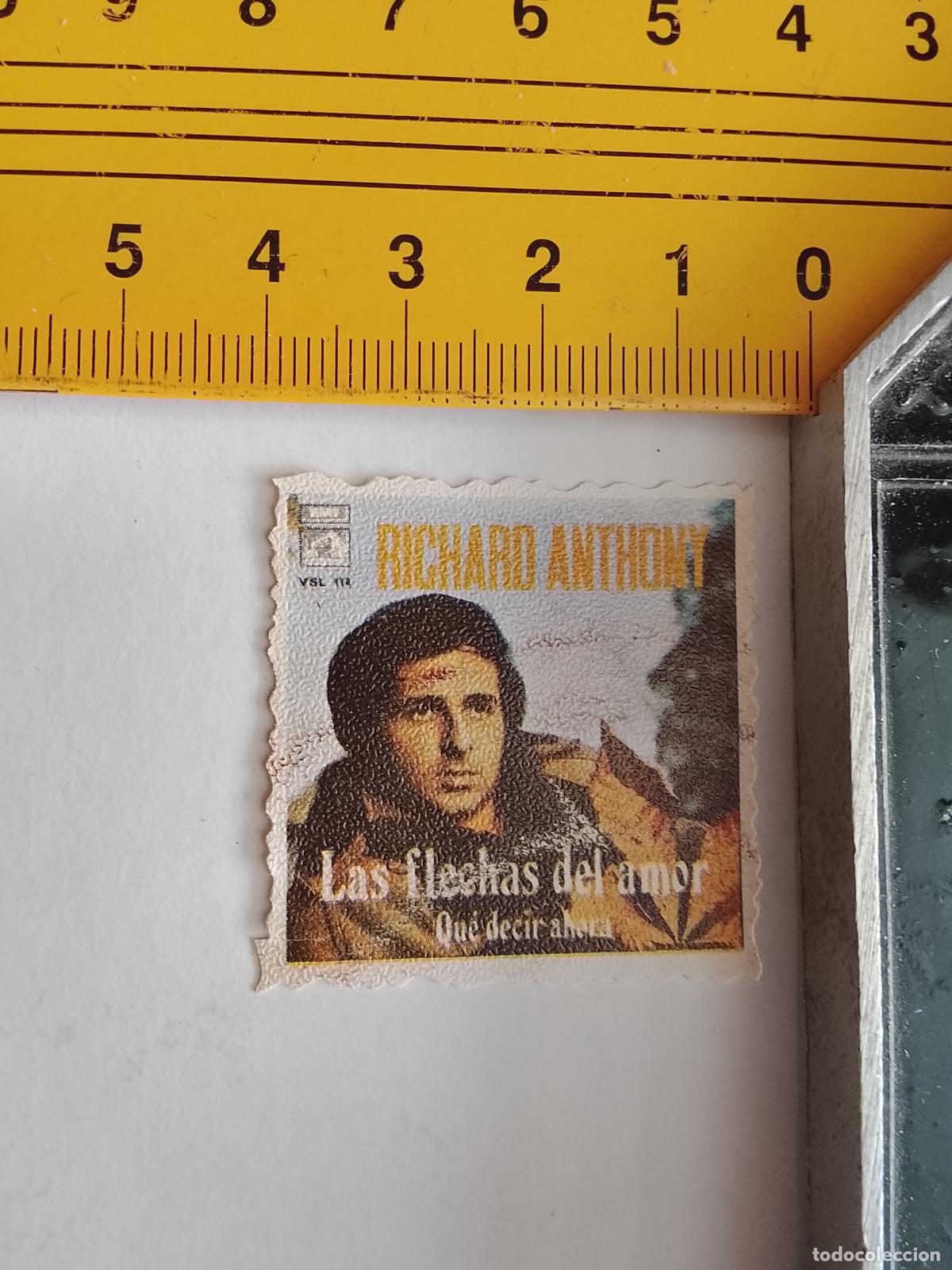 M&uacute;sica de colecci&oacute;n: musica - CROMOS o similar DE PAPEL ANTIGUO troquelado CANTANTES - RICHARD ANTHONY