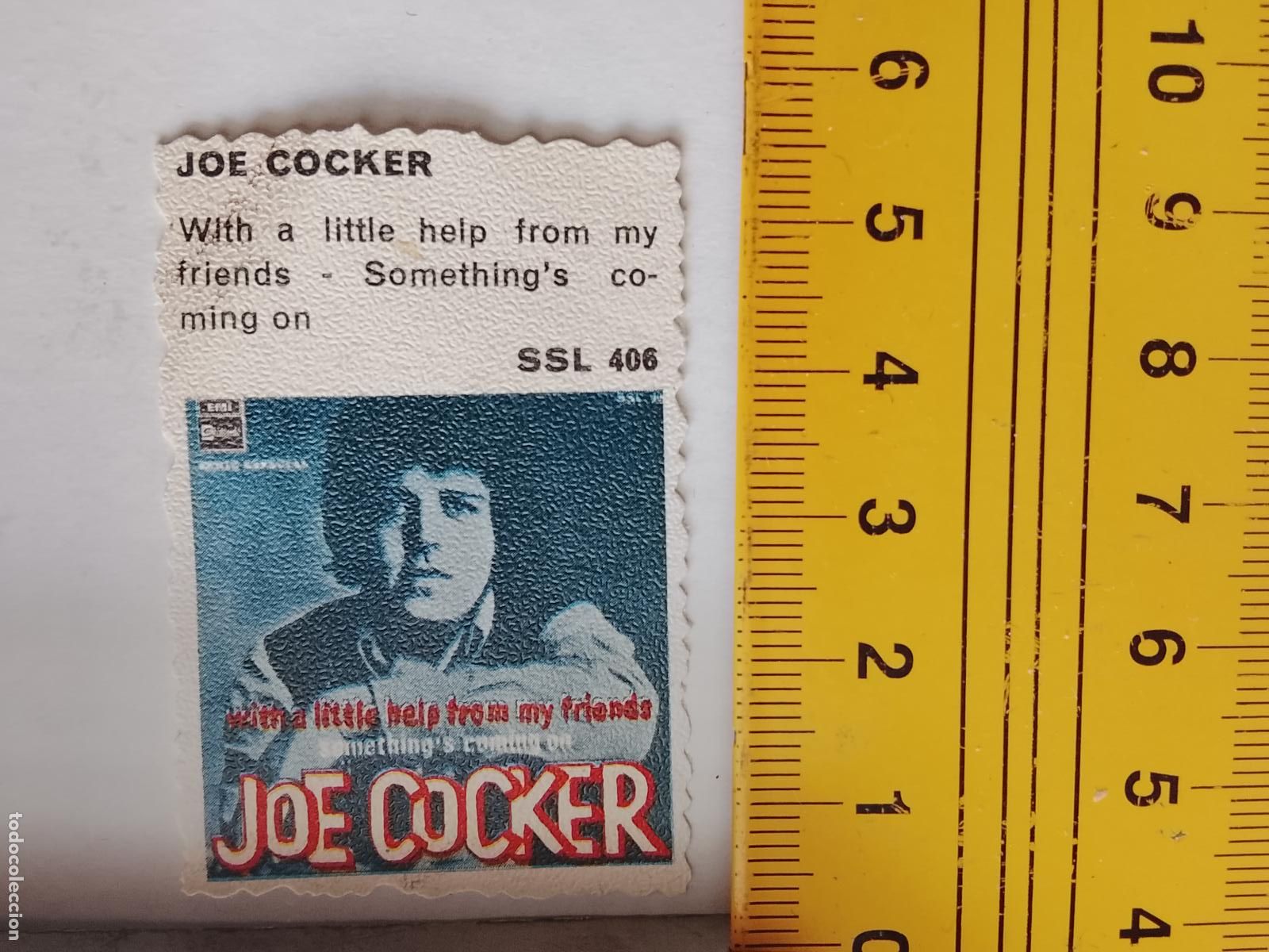 M&uacute;sica de colecci&oacute;n: musica - CROMOS o similar DE PAPEL ANTIGUO troquelado CANTANTES - JOE COCKER