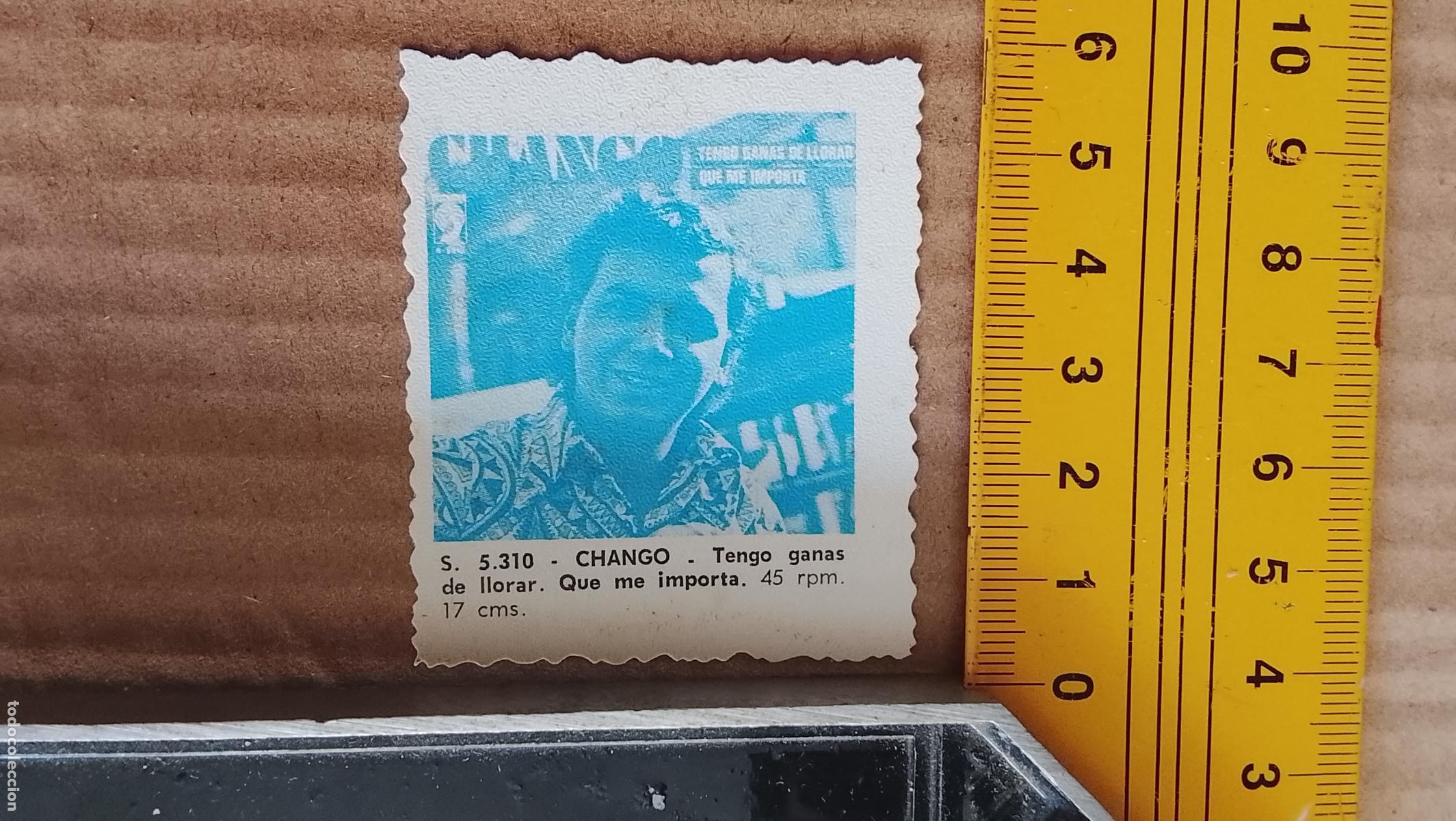 M&uacute;sica de colecci&oacute;n: musica - CROMOS o similar DE PAPEL ANTIGUO troquelado CANTANTES - CHANGO