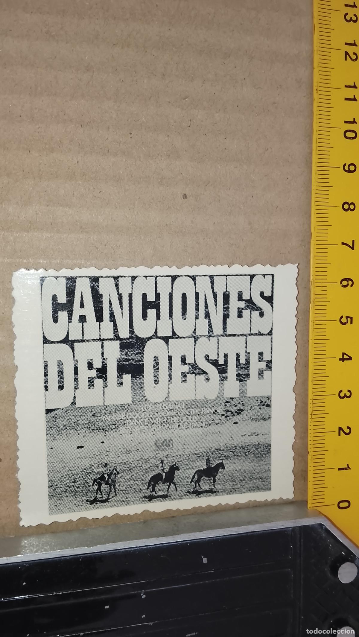 M&uacute;sica de colecci&oacute;n: musica - CROMOS o similar DE CARTON ANTIGUO troquelado CANTANTES - CANCIONES DEL OESTE