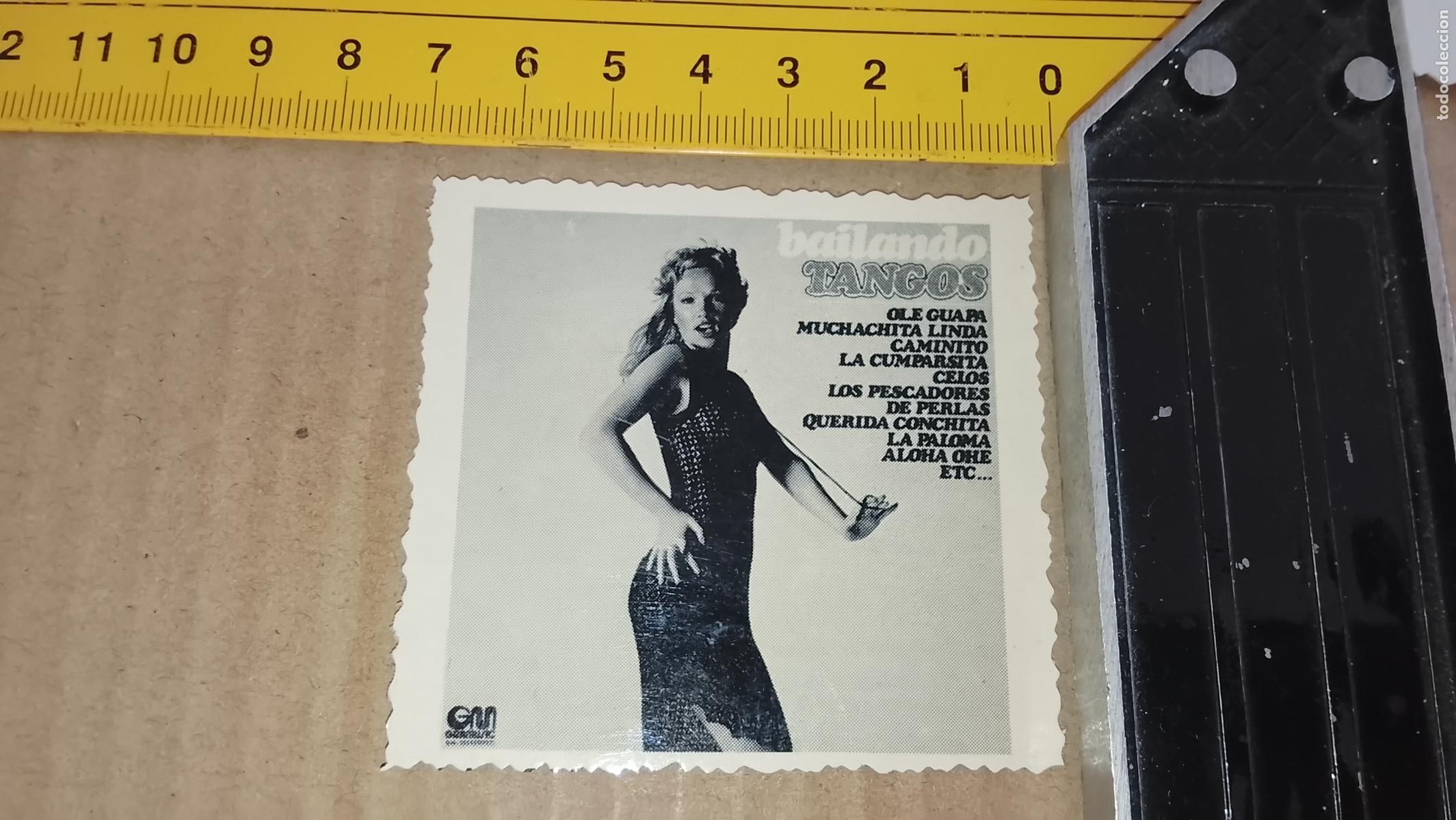 M&uacute;sica de colecci&oacute;n: musica - CROMOS o similar DE CARTON ANTIGUO troquelado CANTANTES - BAILANDO TANGOS