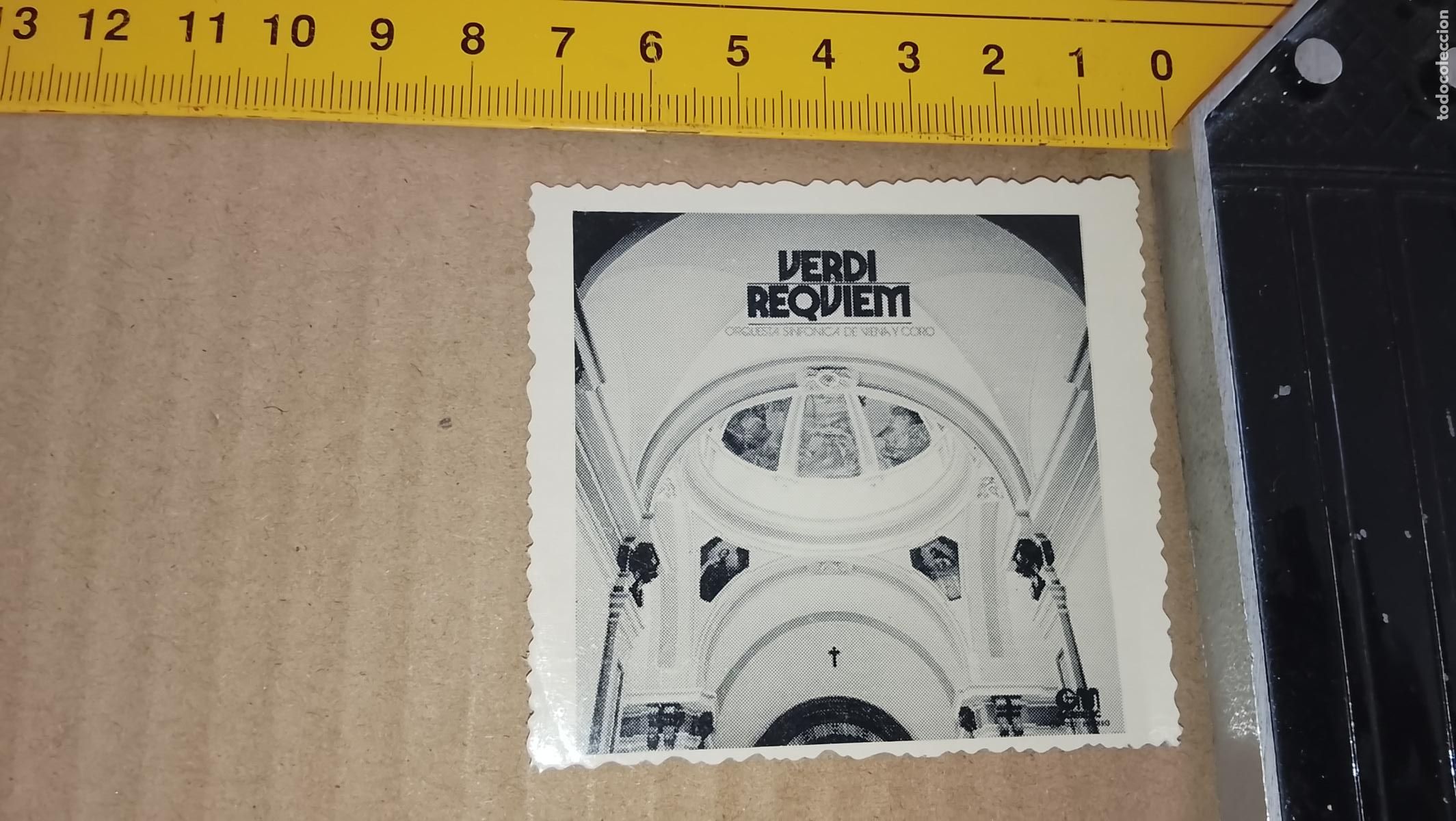 M&uacute;sica de colecci&oacute;n: musica - CROMOS o similar DE CARTON ANTIGUO troquelado CANTANTES - VERDI REQUIEM