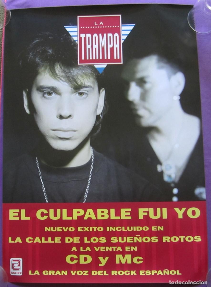 M&uacute;sica de colecci&oacute;n: POSTER LA TRAMPA: EL CULPABLE FUI YO. ORIGINAL PROMOCIONAL ESPA&Ntilde;A 1994. 48,00x68,00 cms.