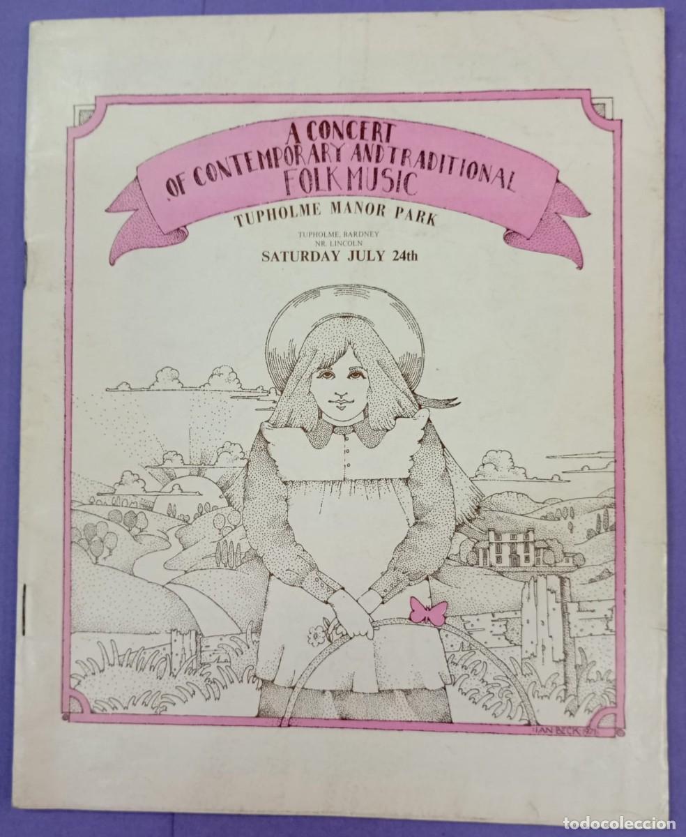 M&uacute;sica de colecci&oacute;n: Programa concierto m&uacute;sica Folk contempor&aacute;nea y tradicional, 1971
