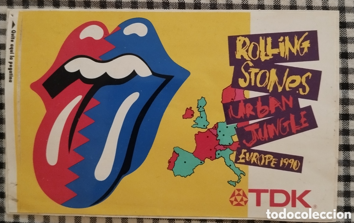M&uacute;sica de colecci&oacute;n: Rolling Stones - Urban Jungle Europe 1990 - pegatina