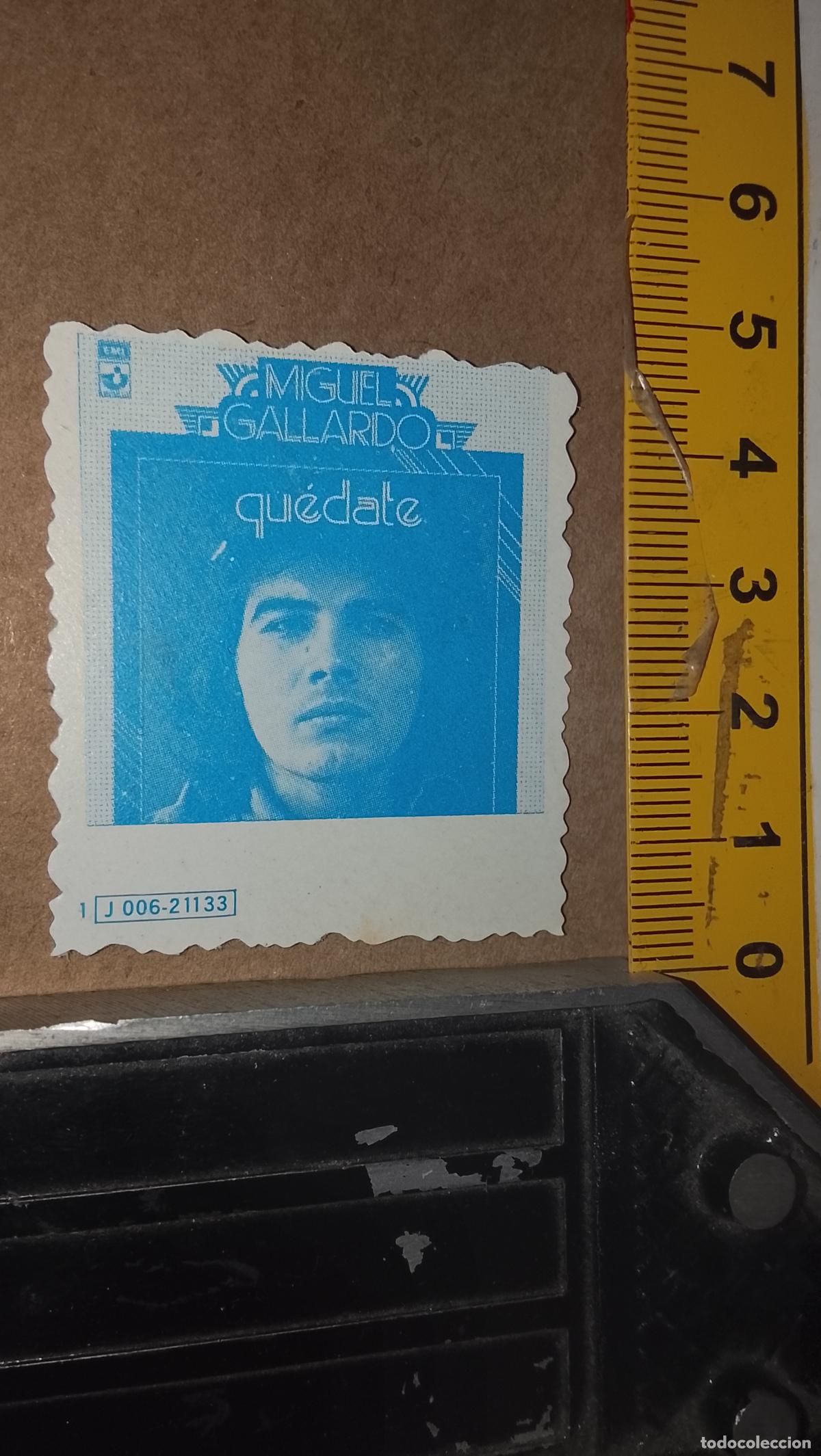 Musica di collezione: musica - CROMO o similar carton cartulina papel grueso troquelado CANTANTES MIGUEL GALLARDO