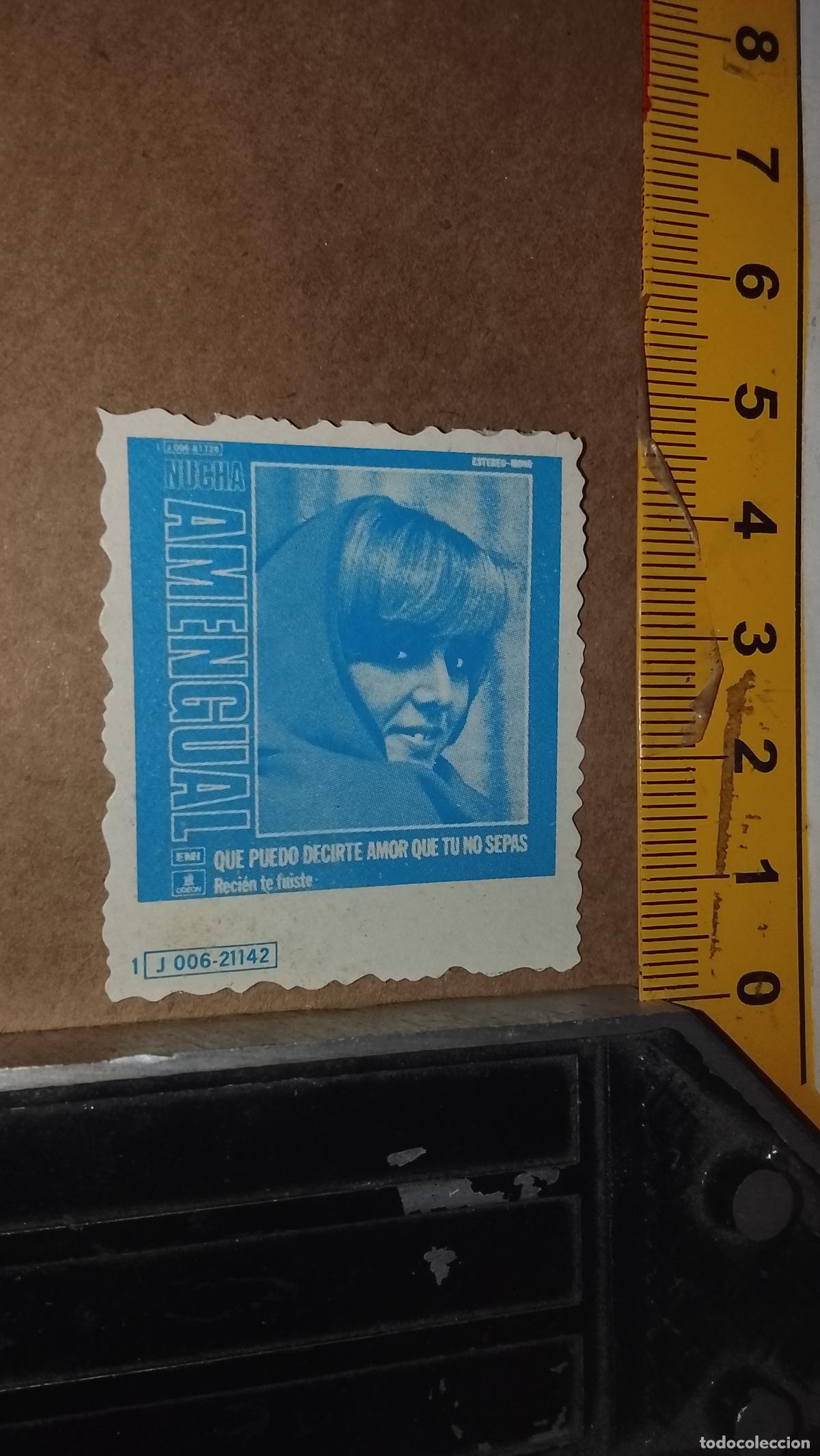 Musica di collezione: musica - CROMO o similar carton cartulina papel grueso troquelado CANTANTES NUCHA AMENGUAL
