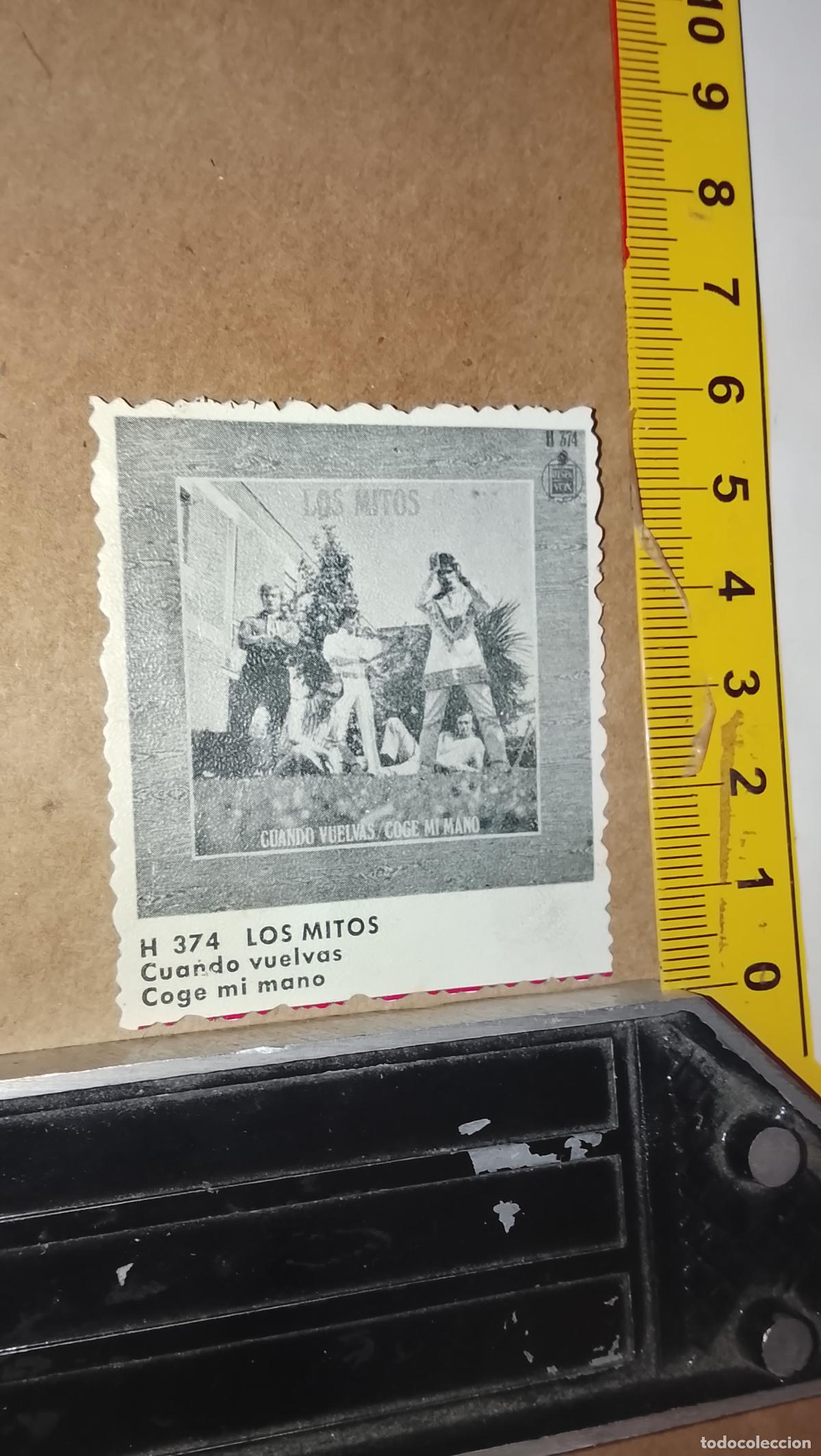 Musica di collezione: musica - CROMO o similar carton cartulina papel grueso troquelado CANTANTES LOS MITOS