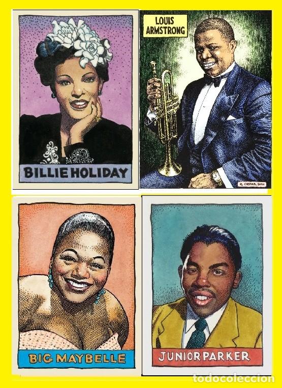 M&uacute;sica de colecci&oacute;n: LEGENDS OF THE JAZZ-BLUES - LIMT OFFER 4 VINTAGE POSTERS / 30X40 CM / NUEVOS