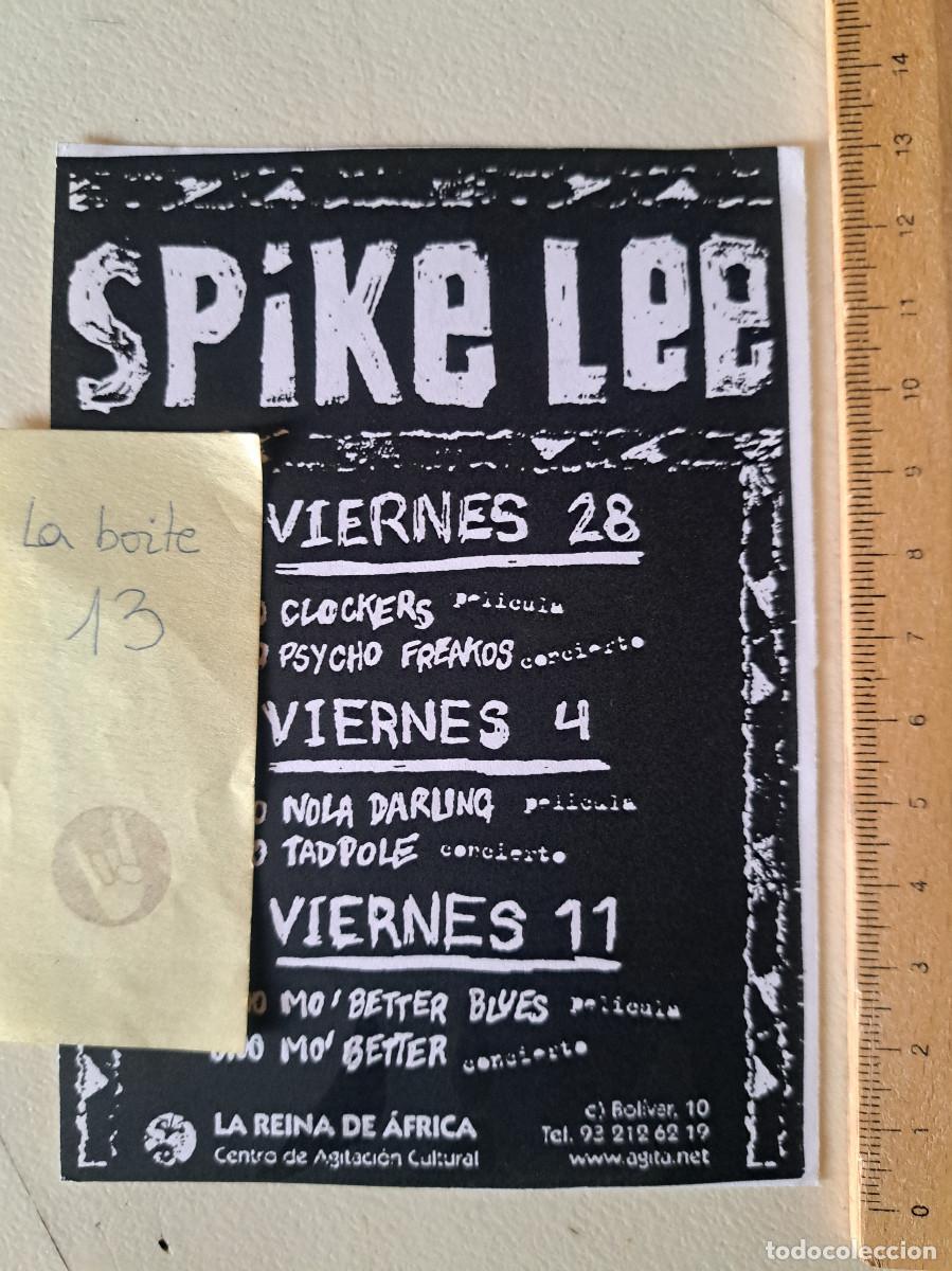 M&uacute;sica de colecci&oacute;n: FLYER SPIKE LEE LA REINA DE AFRICA CLOCKERS,PSYCHO FREAKOS, NOLADARLING, TADPOLE CONCIERTO