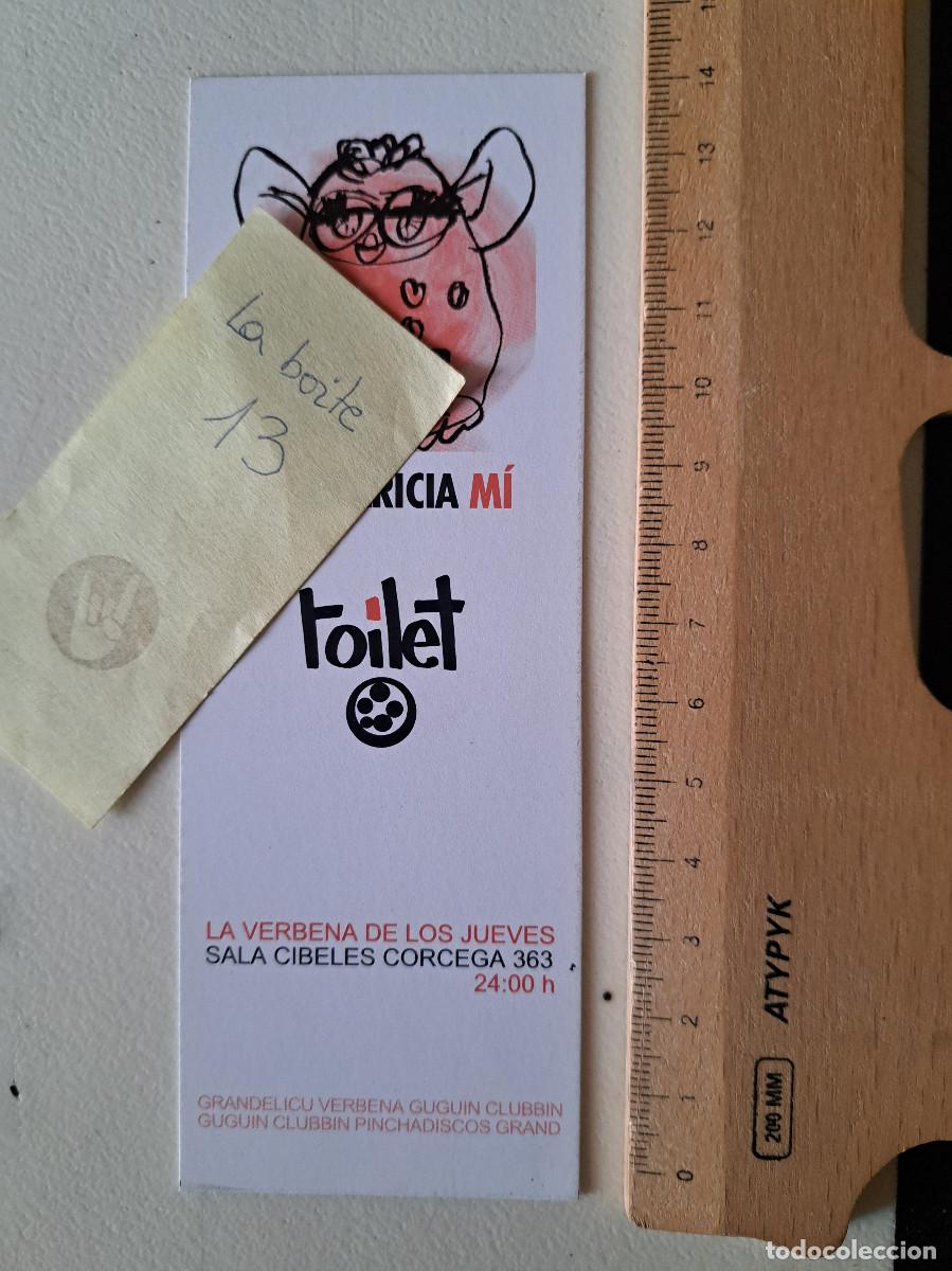 M&uacute;sica de colecci&oacute;n: FLYER DISCOTECA SALA CIBELES ACARICIA MI TOILET A&Ntilde;O 1999 BARCELONA