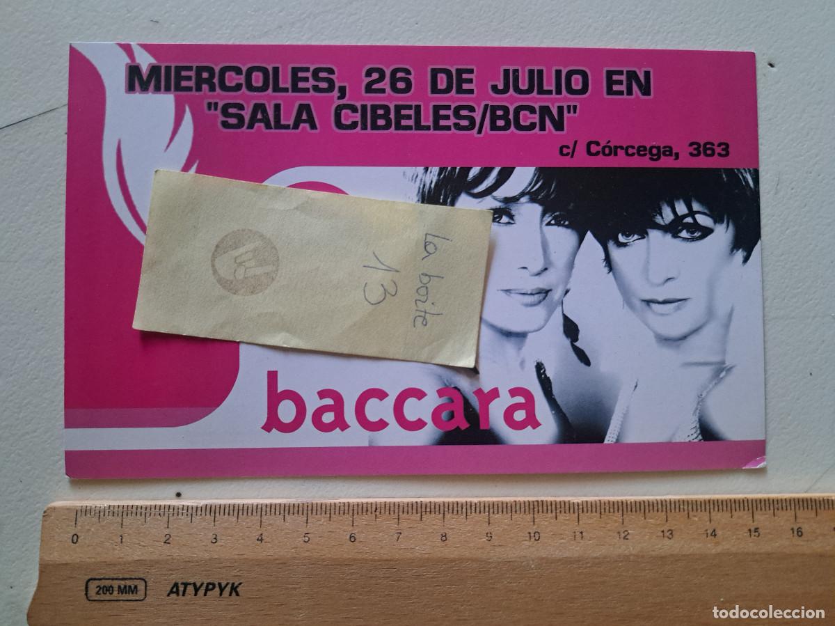 M&uacute;sica de colecci&oacute;n: FLYER CONCIERTO SALA CIBELES BACCARA FACE TO FACE A&Ntilde;O 2000