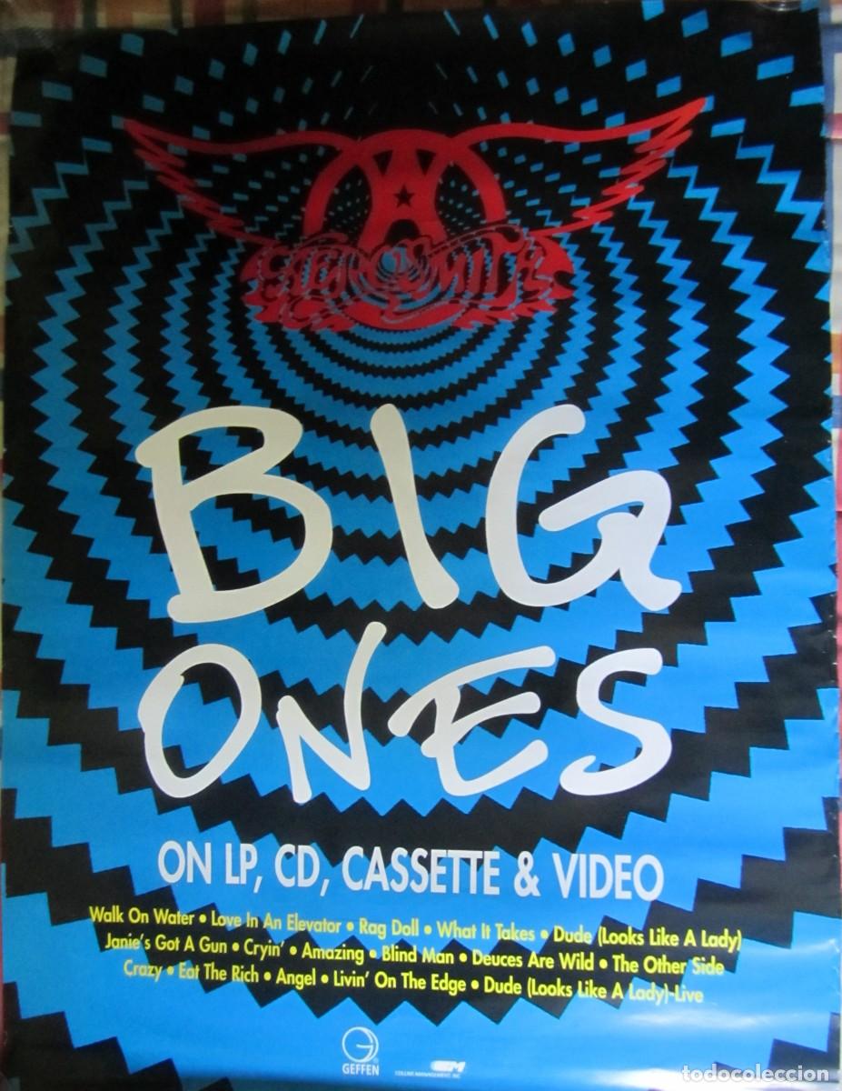 M&uacute;sica de colecci&oacute;n: POSTER AEROSMITH: BIG ONES. ORIGINAL PROMOCIONAL U.S.A. 1994. GRANDE 76,00 x 100,00 cms.