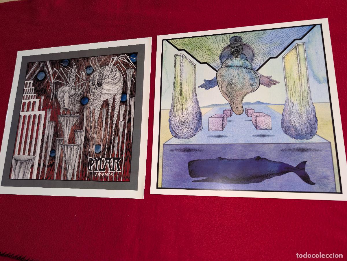 M&uacute;sica de colecci&oacute;n: DOBLE POSTER PYLAR He venydo a reclamar mi trono + Abysmos 32x32cms ROCK DOOM AVANT