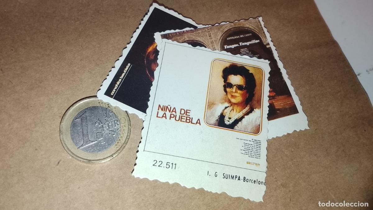 Collectible Music: musica - CROMO o similar carton PAPELG GRUESO troquelado CANTANTES - NI&Ntilde;A DE LA PUEBLA