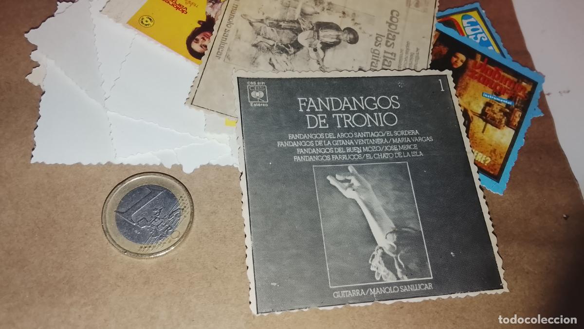 M&uacute;sica de cole&ccedil;&atilde;o: musica - CROMO o similar carton PAPELG GRUESO troquelado CANTANTES O GRUPO - FANDANGOS DE TRONIO
