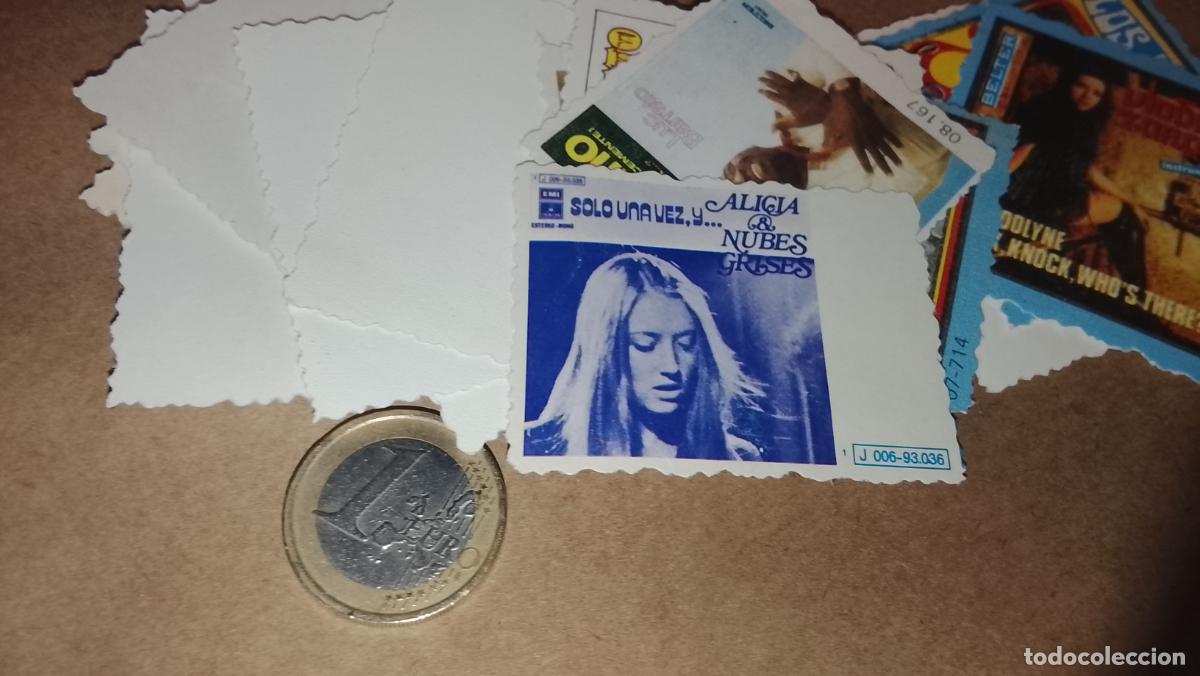 M&uacute;sica de colecci&oacute;n: musica - CROMO o similar carton PAPELG GRUESO troquelado CANTANTES O GRUPO - ALICIA Y NUBES GRISES