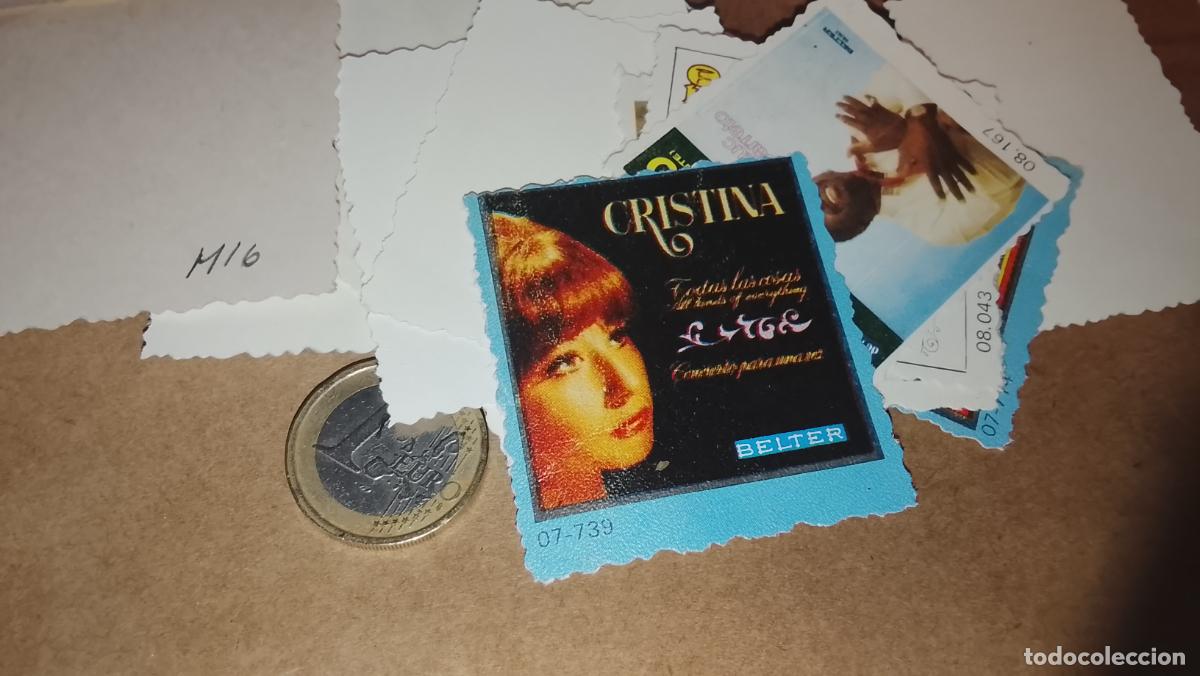M&uacute;sica de colecci&oacute;n: musica - CROMO o similar carton PAPELG GRUESO troquelado CANTANTES O GRUPO - CRISTINA