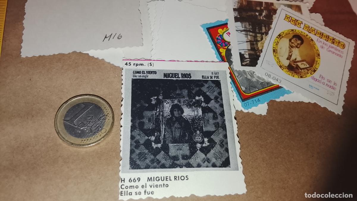 M&uacute;sica de colecci&oacute;n: musica - CROMO o similar carton PAPELG GRUESO troquelado CANTANTES O GRUPO - MIGUEL RIOS
