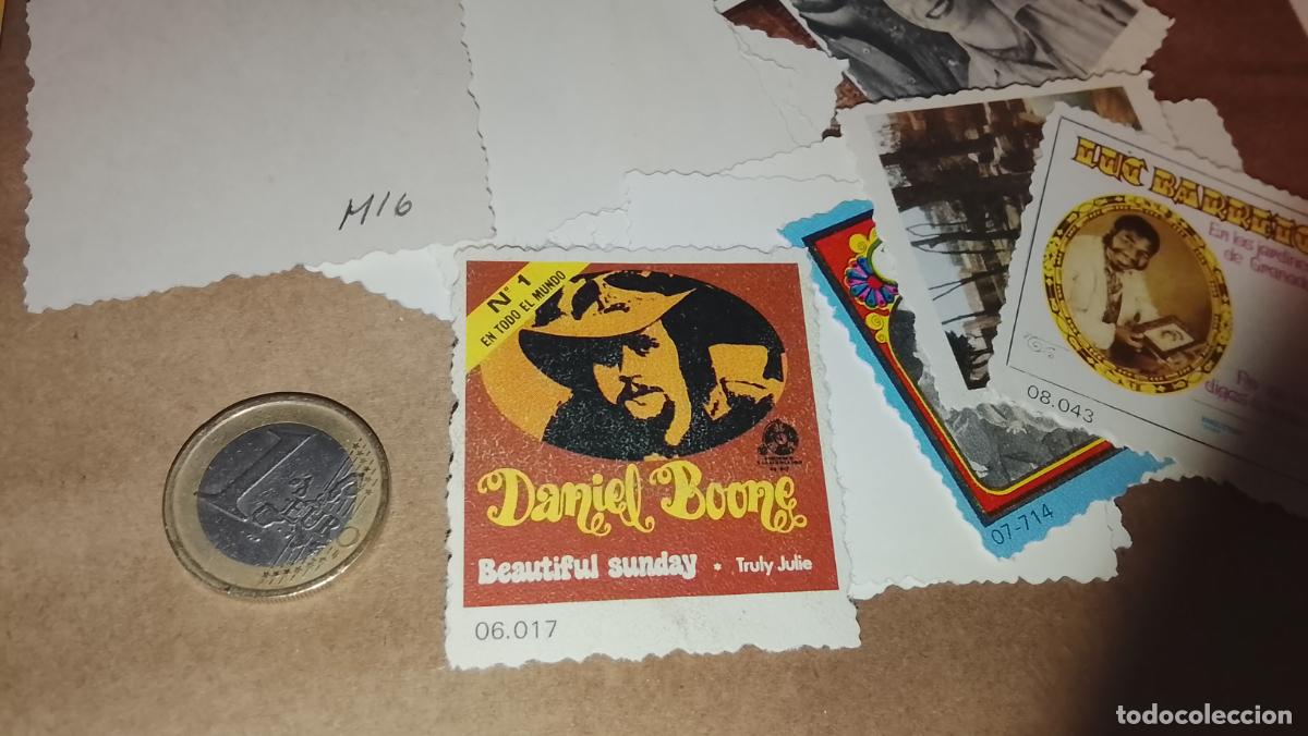 M&uacute;sica de colecci&oacute;n: musica - CROMO o similar carton PAPELG GRUESO troquelado CANTANTES O GRUPO - DANIEL BOONE
