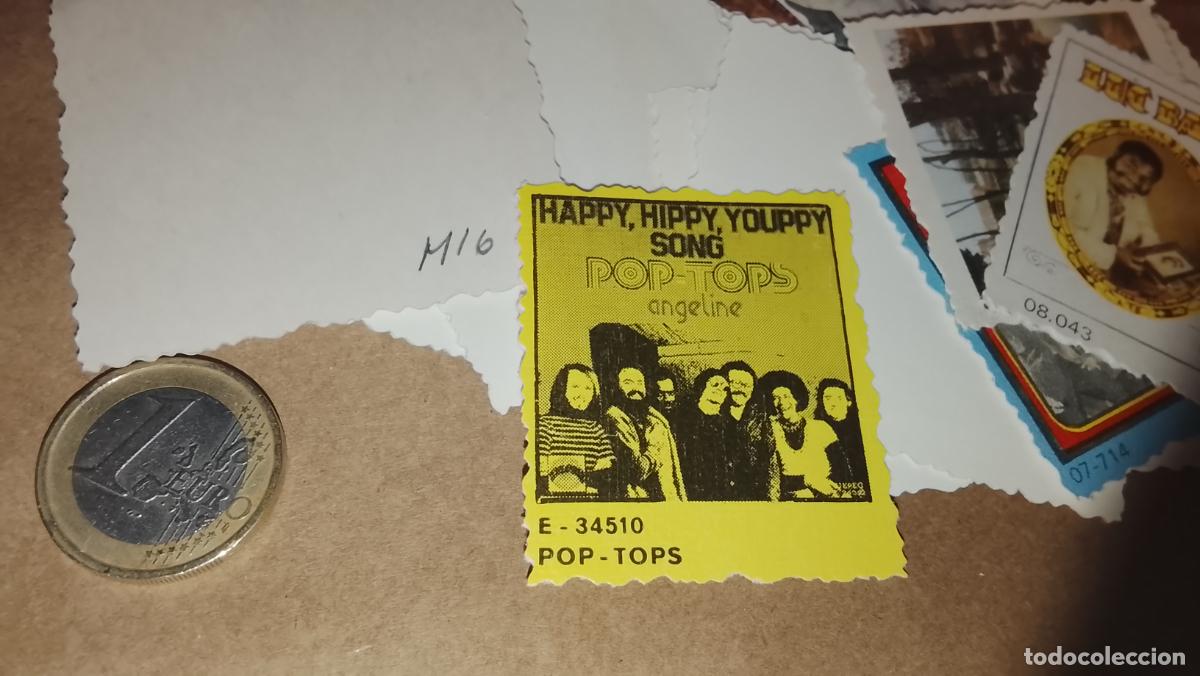 M&uacute;sica de colecci&oacute;n: musica - CROMO o similar carton PAPELG GRUESO troquelado CANTANTES O GRUPO - POP TOPS