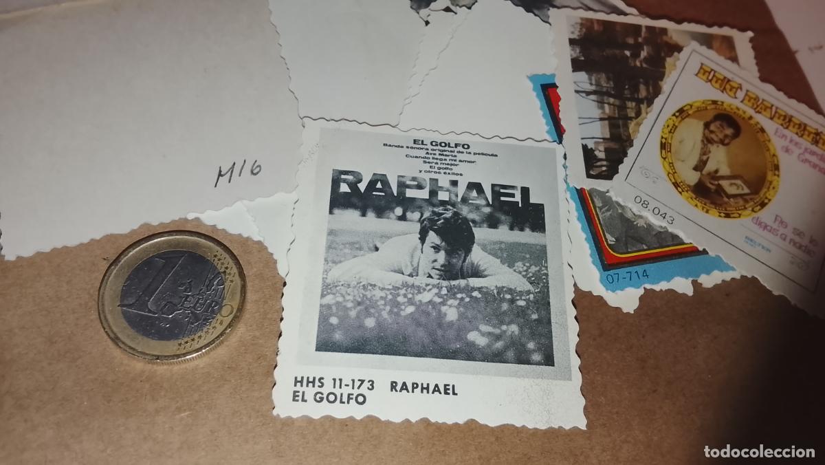 M&uacute;sica de colecci&oacute;n: musica - CROMO o similar carton PAPELG GRUESO troquelado CANTANTES O GRUPO - RAPHAEL