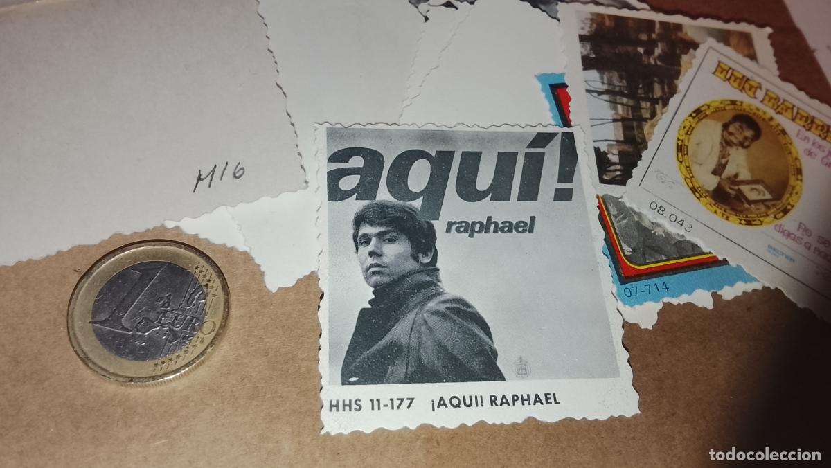 M&uacute;sica de colecci&oacute;n: musica - CROMO o similar carton PAPELG GRUESO troquelado CANTANTES O GRUPO - RAPHAEL