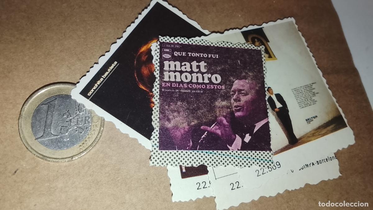 M&uacute;sica de colecci&oacute;n: musica - CROMO o similar carton PAPELG GRUESO troquelado CANTANTES O GRUPO - MATT MONRO