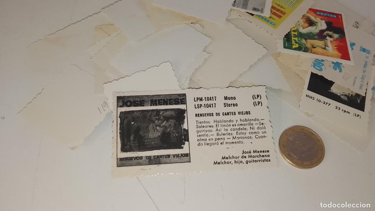 M&uacute;sica de colecci&oacute;n: musica - CROMO o similar carton PAPELG GRUESO troquelado CANTANTES Jos&eacute; Meneses
