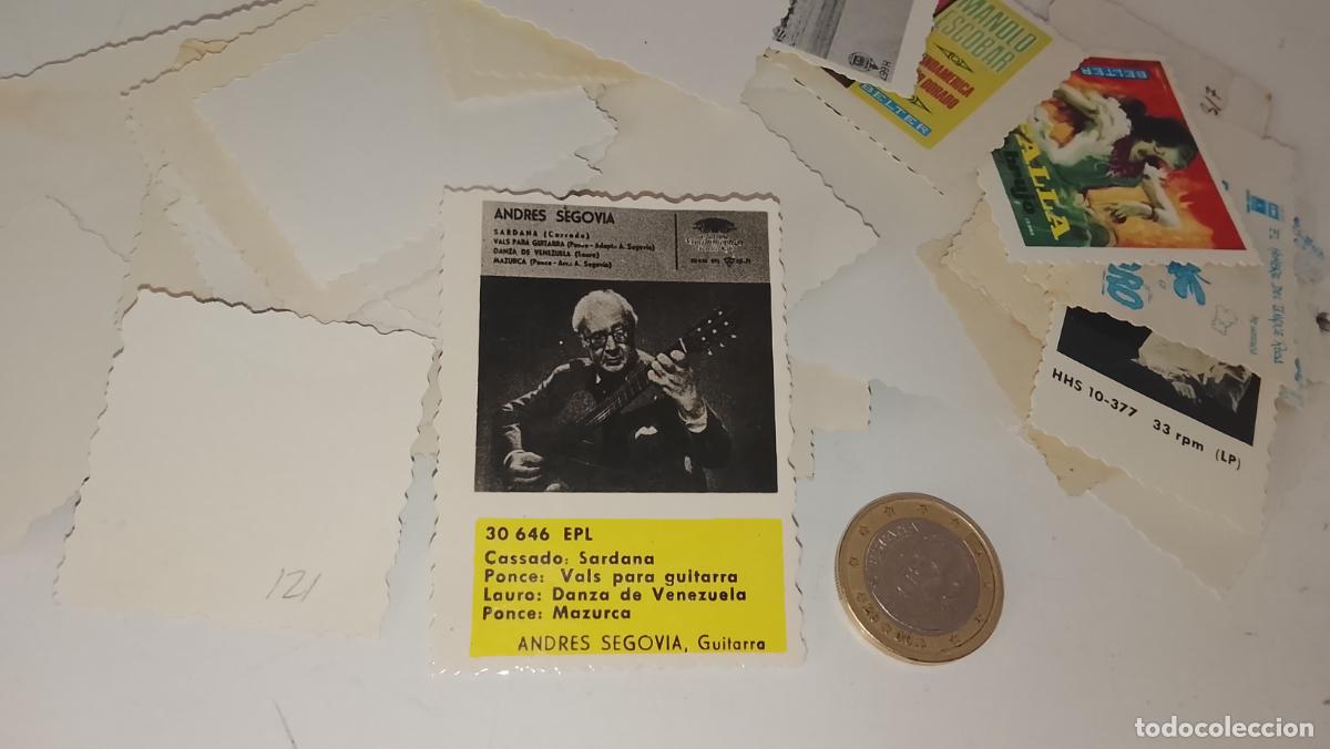 M&uacute;sica de colecci&oacute;n: musica - CROMO o similar carton PAPELG GRUESO troquelado CANTANTES - ANDRES SEGOVIA
