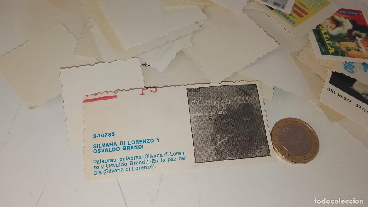 M&uacute;sica de colecci&oacute;n: musica - CROMO o similar carton PAPELG GRUESO troquelado CANTANTES - SILVANA DI LORENZO