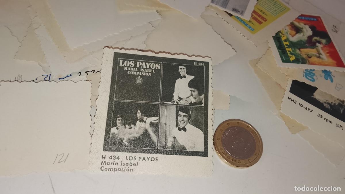M&uacute;sica de colecci&oacute;n: musica - CROMO o similar carton PAPELG GRUESO troquelado CANTANTES - LOS PAYOS
