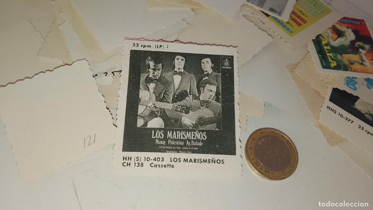 M&uacute;sica de colecci&oacute;n: musica - CROMO o similar carton PAPELG GRUESO troquelado CANTANTES - LOS MARISME&Ntilde;OS