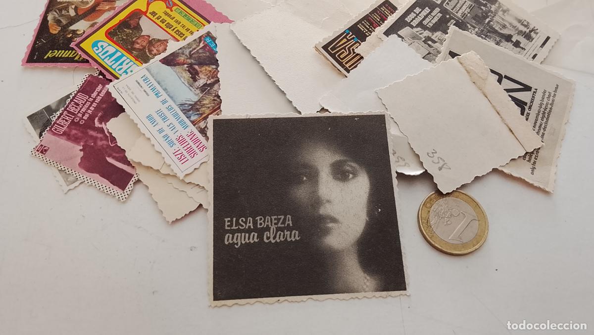 M&uacute;sica de colecci&oacute;n: musica - cromo o similar carton troquelado - cantantante - elsa baeza