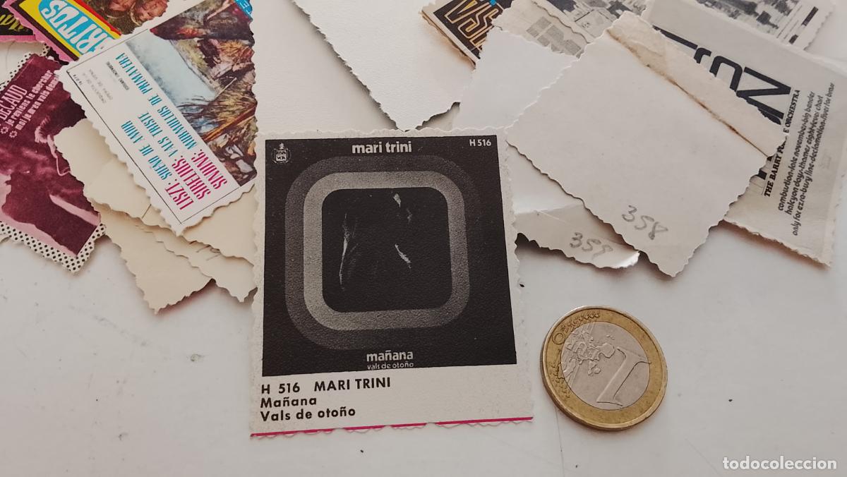M&uacute;sica de colecci&oacute;n: musica - cromo o similar carton troquelado - cantantante - MARI TRINI