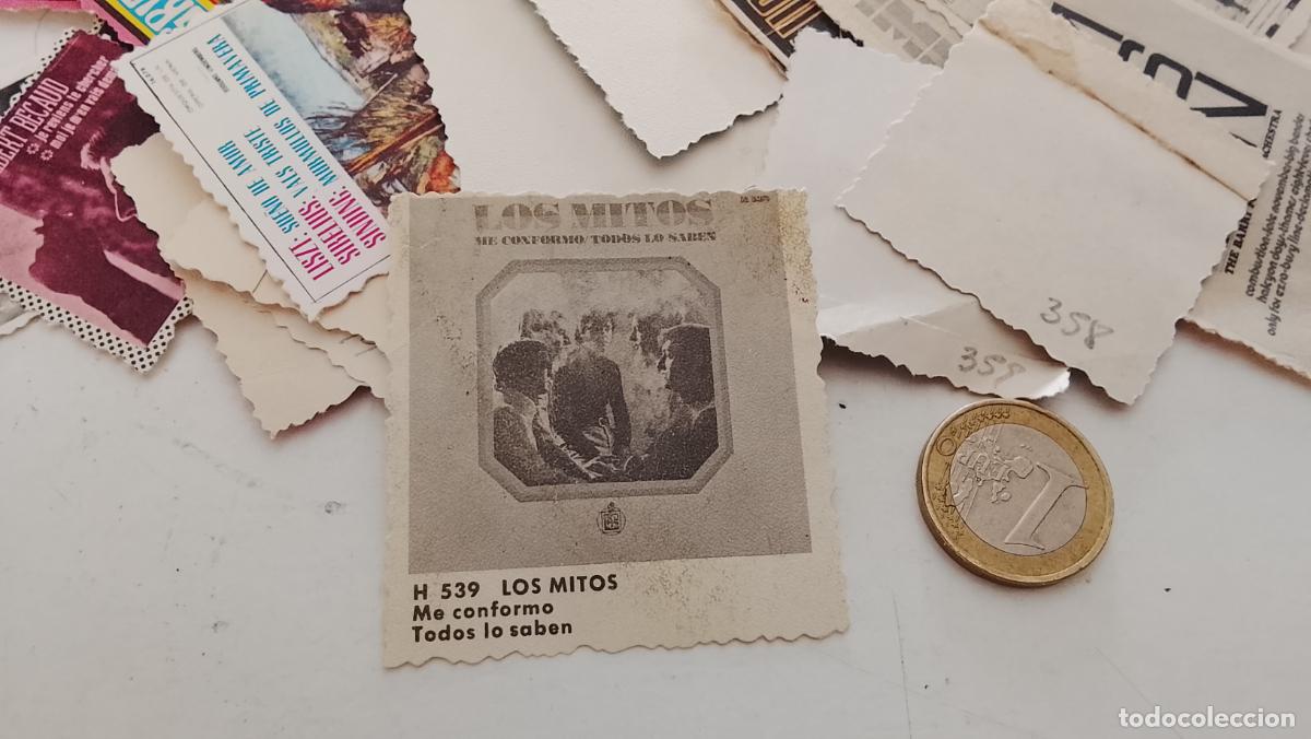 M&uacute;sica de colecci&oacute;n: musica - cromo o similar carton troquelado - cantantante - LOS MITOS