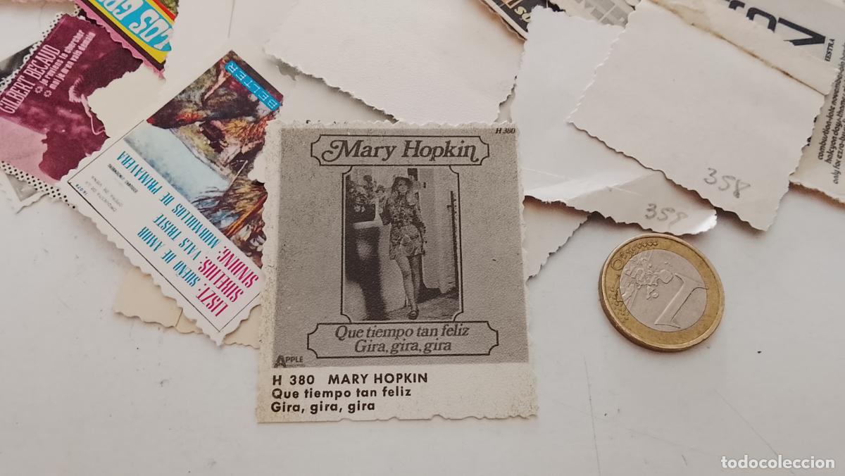 M&uacute;sica de colecci&oacute;n: musica - cromo o similar carton troquelado - cantantante - MARY HOPKIN