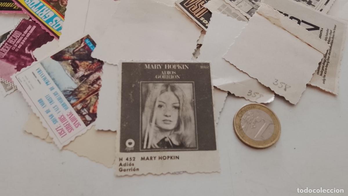 M&uacute;sica de colecci&oacute;n: musica - cromo o similar carton troquelado - cantantante - MARY HOPKIN