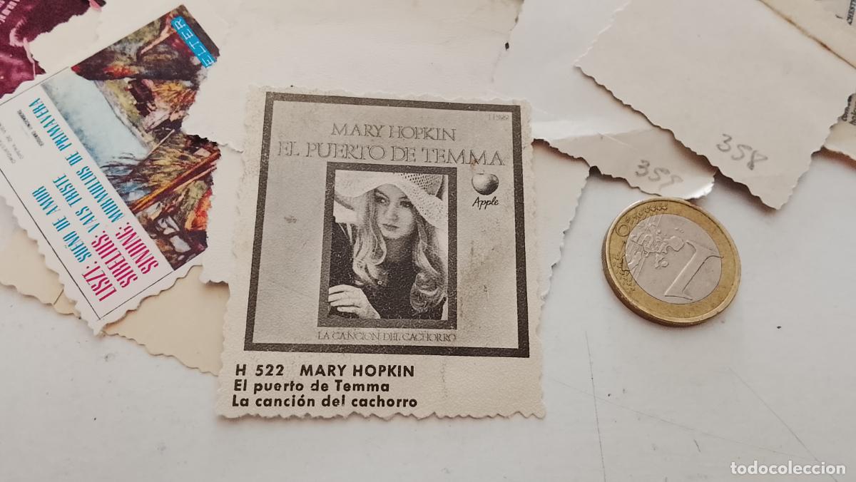 M&uacute;sica de colecci&oacute;n: musica - cromo o similar carton troquelado - cantantante - MARY HOPKIN