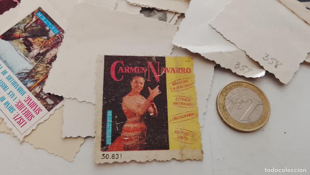 M&uacute;sica de colecci&oacute;n: musica - cromo o similar carton troquelado - cantantante - CARMEN NARRO