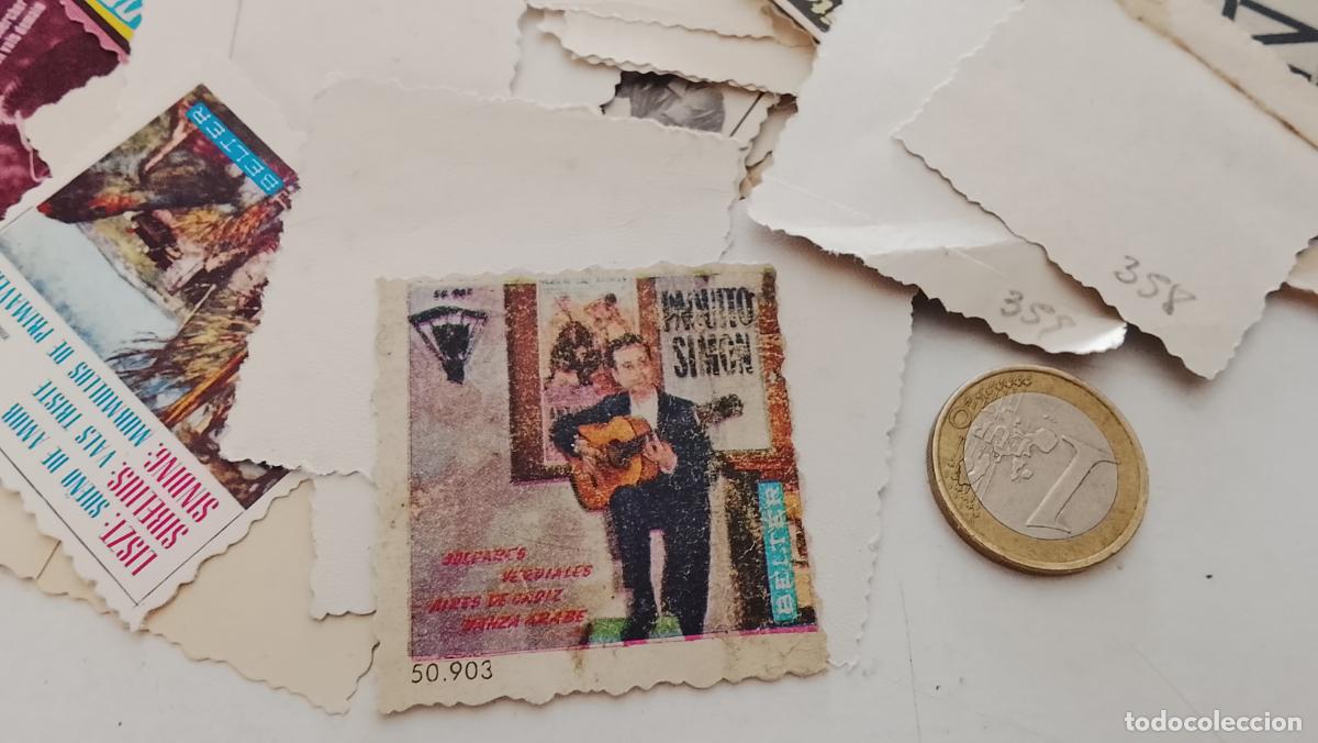 M&uacute;sica de colecci&oacute;n: musica - cromo o similar carton troquelado - cantantante - PAQUITO SIMO ALGO DESGASTADO