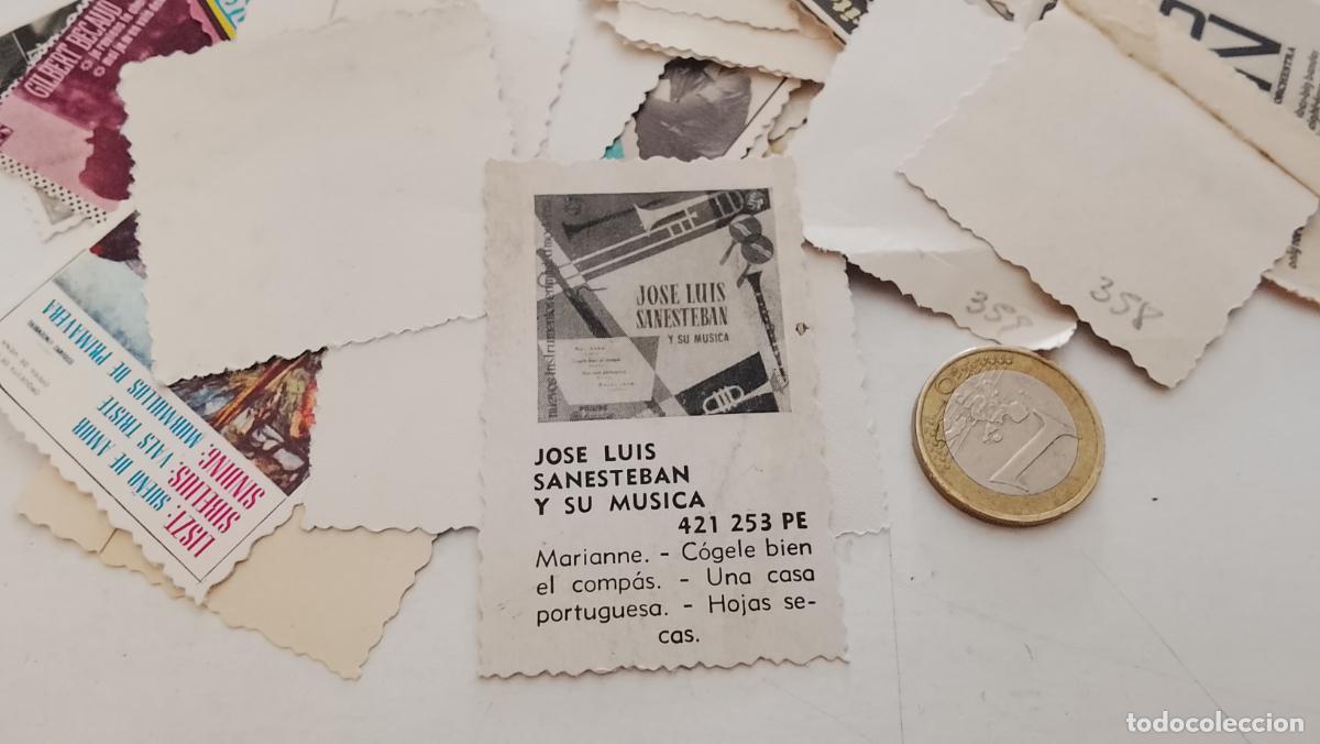 M&uacute;sica de colecci&oacute;n: musica - cromo o similar carton troquelado - cantantante - JOSE LUIS SANESTEBAN