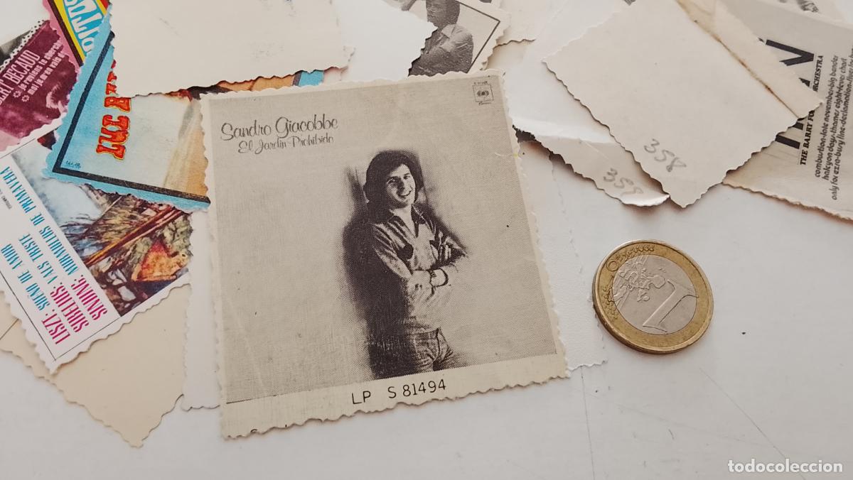 M&uacute;sica de colecci&oacute;n: musica - cromo o similar carton troquelado - cantantante - SANDRO GIACOBBE