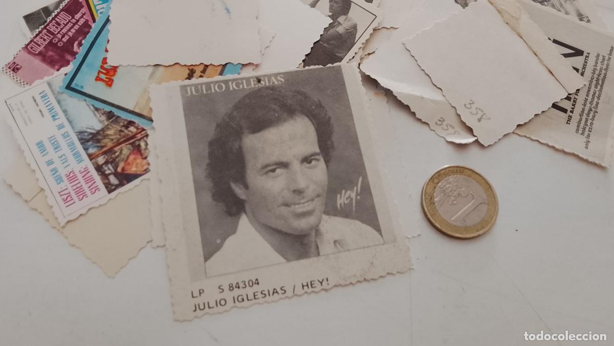 M&uacute;sica de colecci&oacute;n: musica - cromo o similar carton troquelado - cantantante - JULIO IGLESIAS