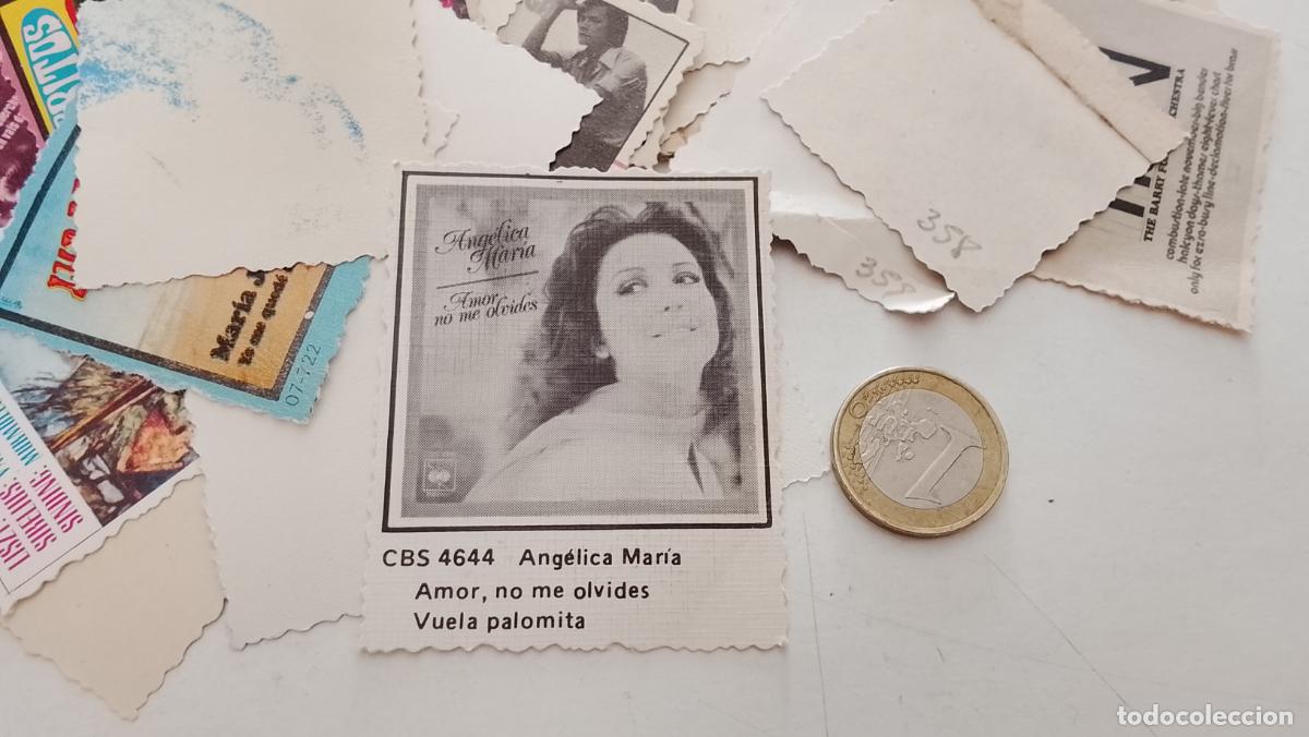 M&uacute;sica de colecci&oacute;n: musica - cromo o similar carton troquelado - CANTANTE ANGELICA MARIA