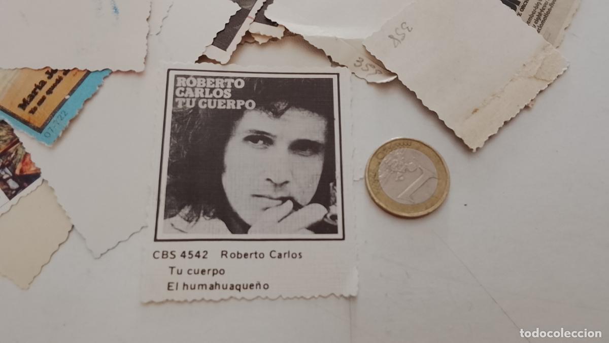 M&uacute;sica de colecci&oacute;n: musica - cromo o similar carton troquelado - ROBERTO CARLOS